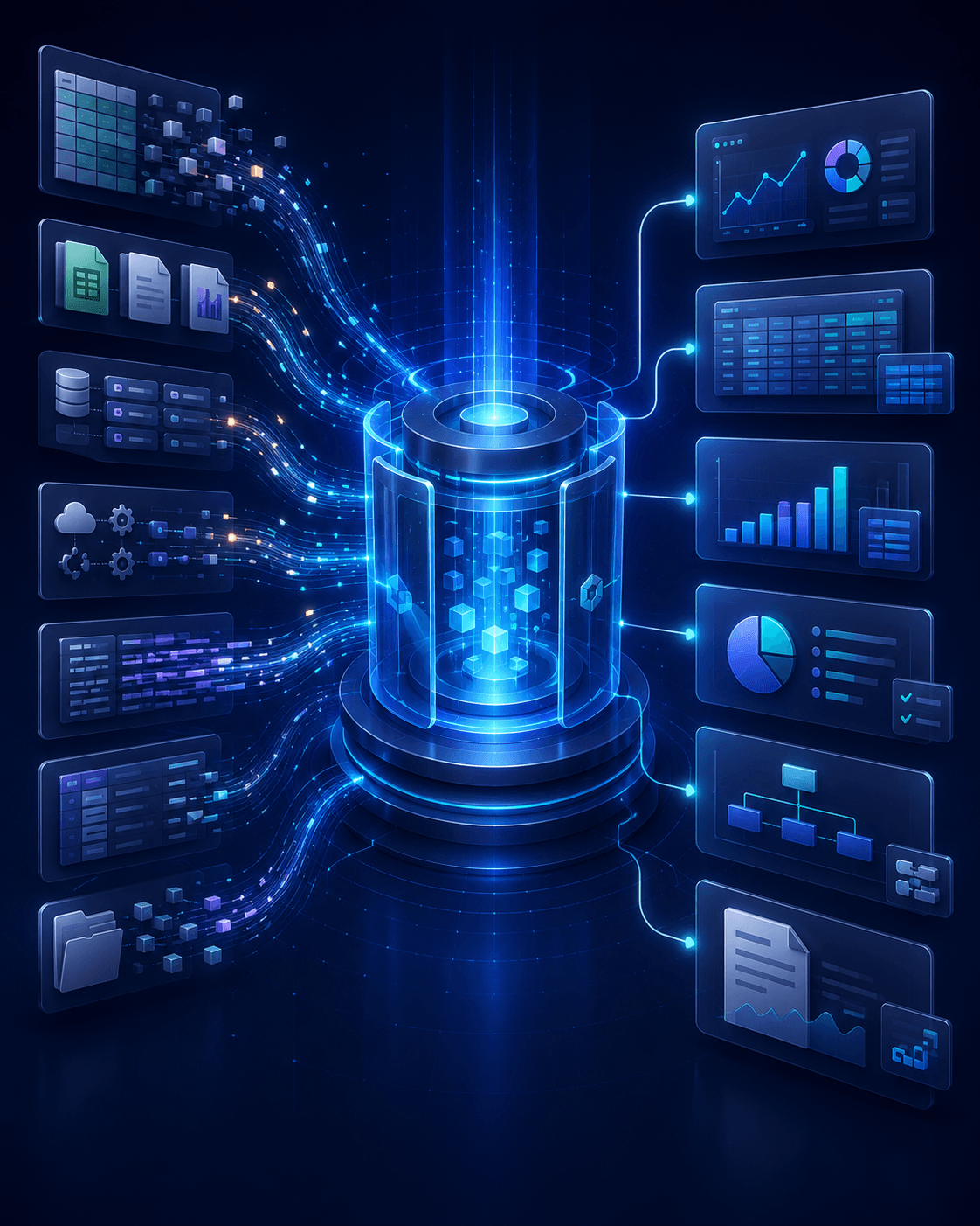 Business Data Wizard adattranszformacios grafika