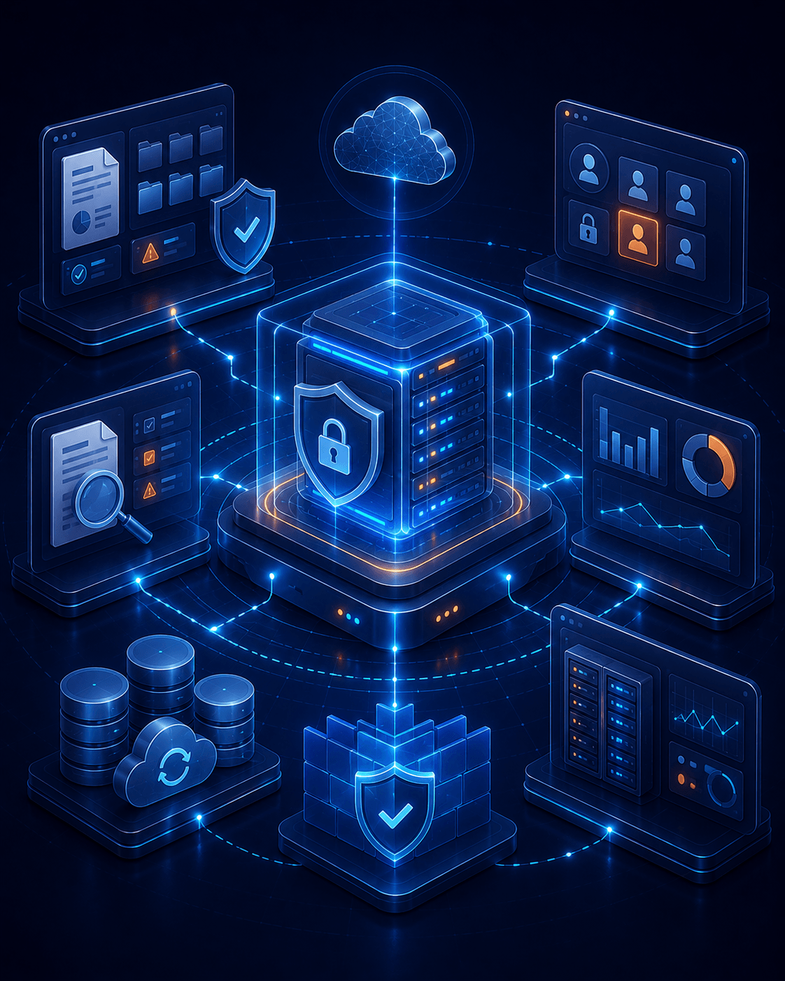 DigitAudit VPS hosted audit environment illustration