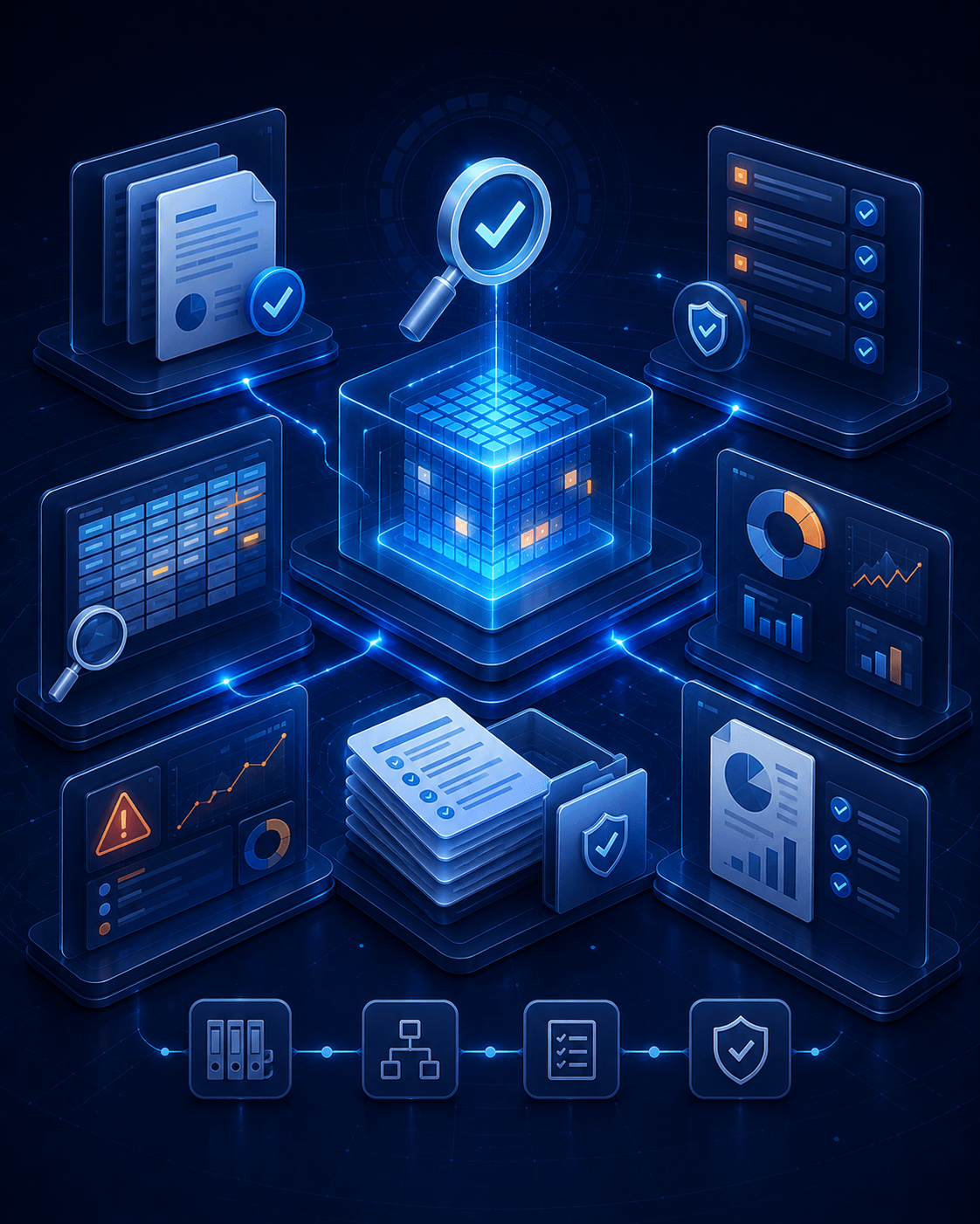 DigitAudit audit workspace illustration